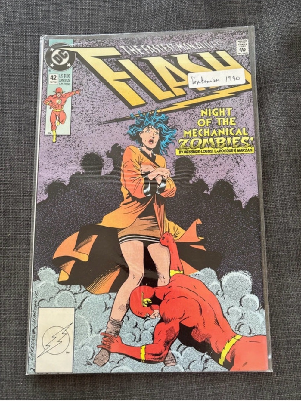 Flash “Night of The Mechanical Zombies” comic book September 1990